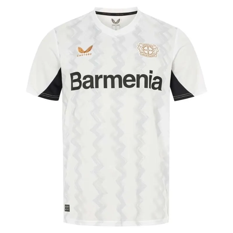 Bayer Leverkusen 2024/25 Maillot Extérieur Authentique - Blanc