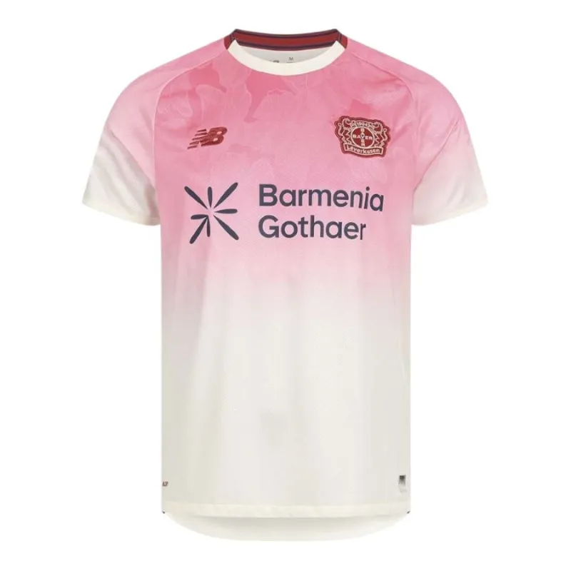 Maglia in trasferta bambini del Bayer Leverkusen 2025/26 - Rosa/Bianco