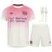 Set di maglia bambini in trasferta del Bayer Leverkusen 2025/26 - Rosa/Bianco
