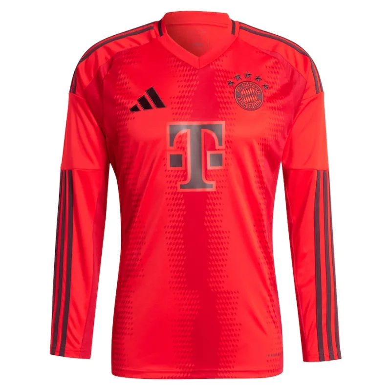 Bayern Munich 2024/25 Maglia Casa Maniche Lunghe Autentica - Rosso