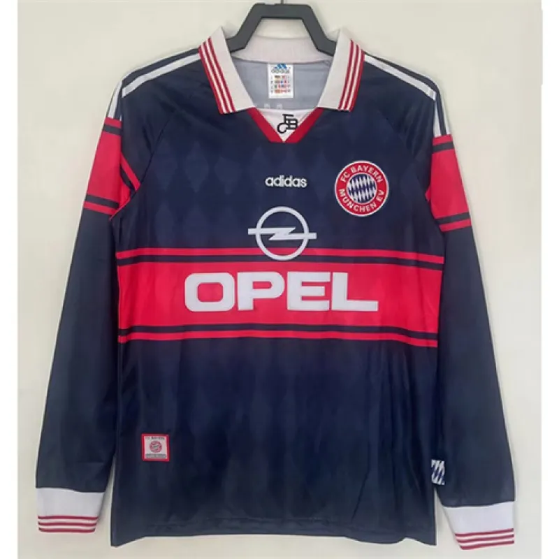 Bayern Munich 1997-99 Retro Long-sleeved Kit - Black