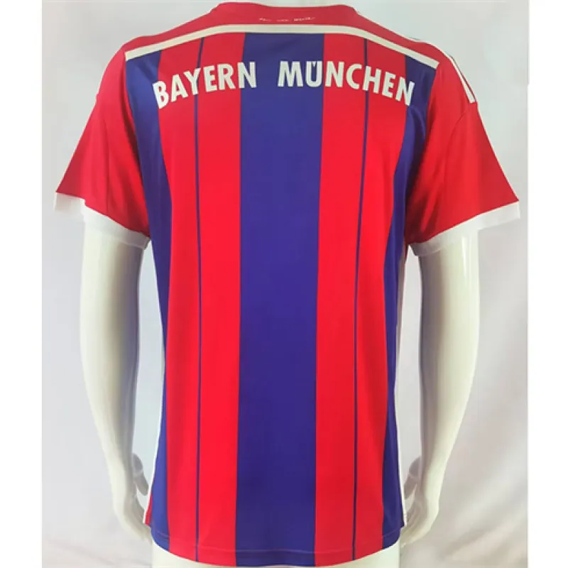 Maglia retro di casa della Bayern Munich 2014 - 2015 - Blu e Rosso
