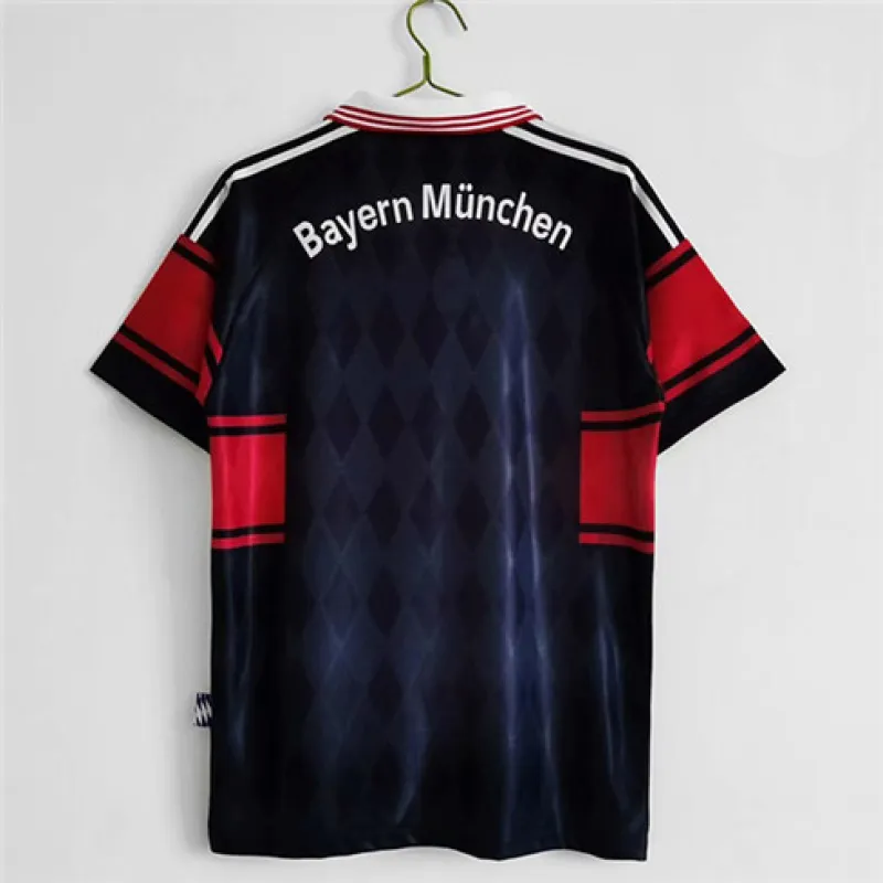 Maglia retro fuori casa della Bayern Munich 1997 - 1998 - Blu scuro