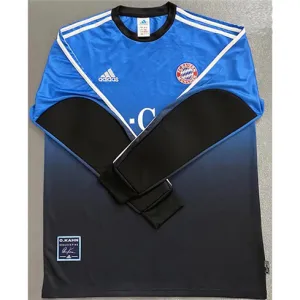Bayern München 2002 - 2003 Retro Langarm-Torwarttrikot - Blau
