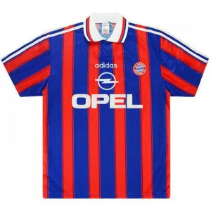 Bayern München 1995 - 1997 Heim-Retro-Trikot - Rot und Blau