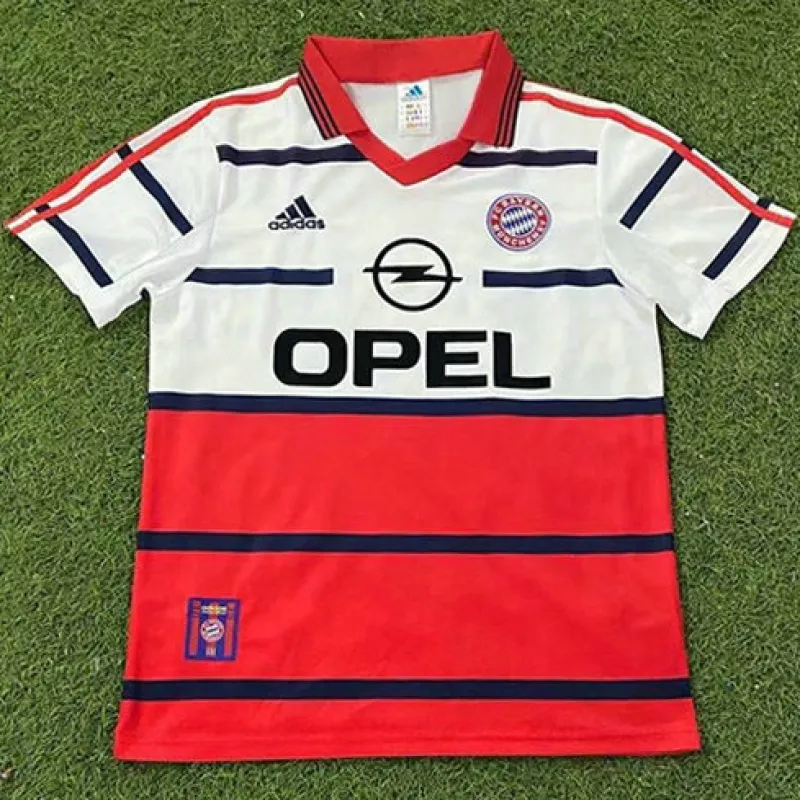 Maglia retro fuori casa della Bayern Munich 1998 - 2000 - Rosso