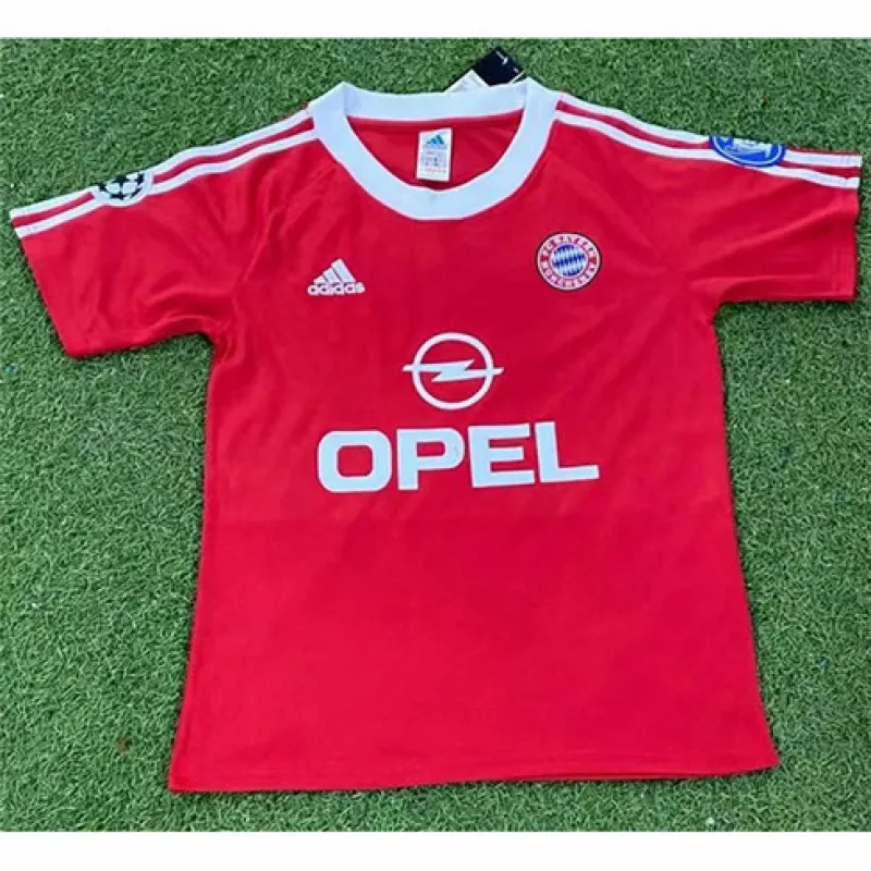 Bayern München 2001 UEFA Champions League Retro-Trikot - Rot