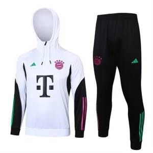 Bayern Munich Children's 2024/2025 Hooded Sportswear - White