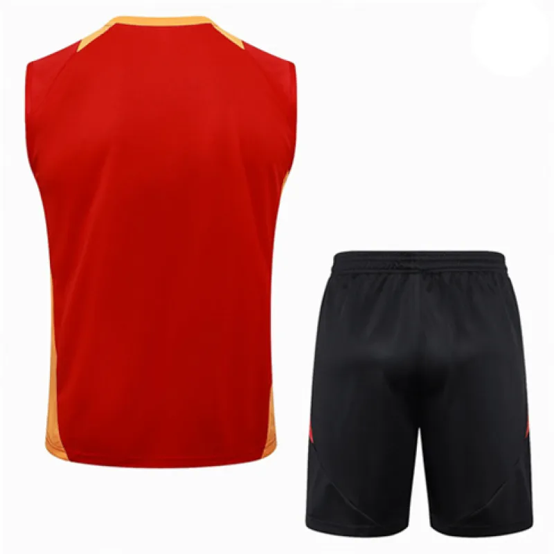 Gilete y pantalones cortos de entrenamiento rojos del Bayern Munich 2024/25