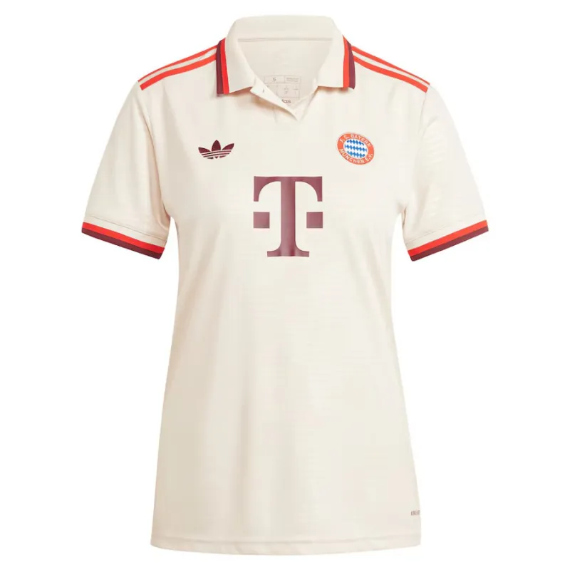 Damen-Trikot Nr. 3 von Bayern München 2024/25 - Fan-Version (Creme)