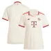 Damen-Trikot Nr. 3 von Bayern München 2024/25 - Fan-Version (Creme)