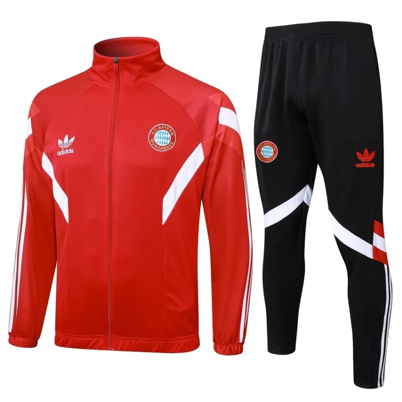 FC Bayern Munich 2024/25 VESTE Training Suit - Burgundy