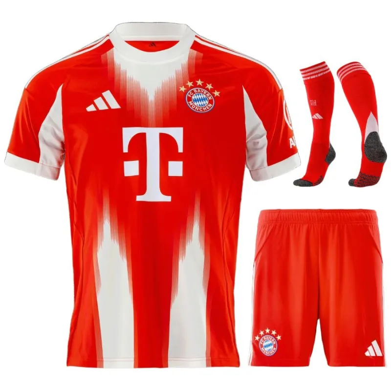 Bayern Munich Kids' 2025/26 Home Kit - Red