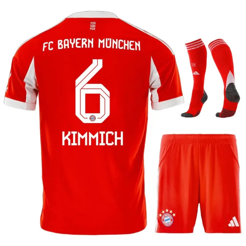 Bayern Múnich KIMMICH Niños 2025/26 Kit de casa - Rojo