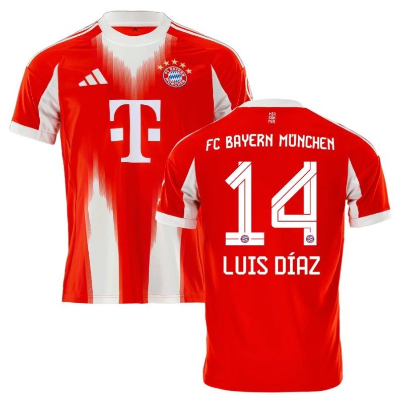 Bayern Munich LUIS DIAZ 2025/26 Maillot Domicile - Rouge