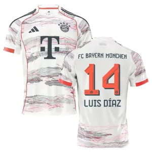 Bayern München LUIS DIAZ Auswärtstrikot 2025/26 - Weiß