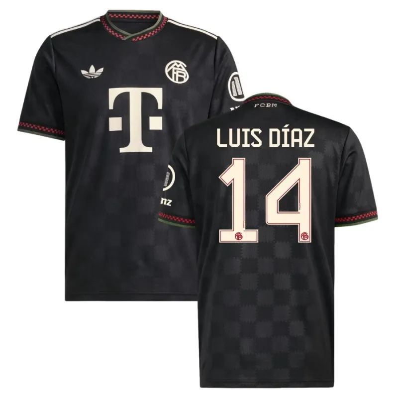 Bayern Munich LUIS DIAZ 2025/26 Third Jersey - Black