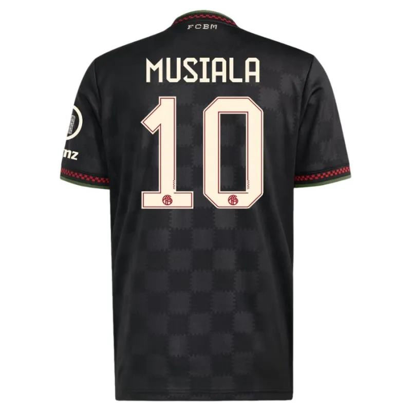 Bayern München MUSIALA 2025/26 Drittes Kindertrikot-Set - Schwarz