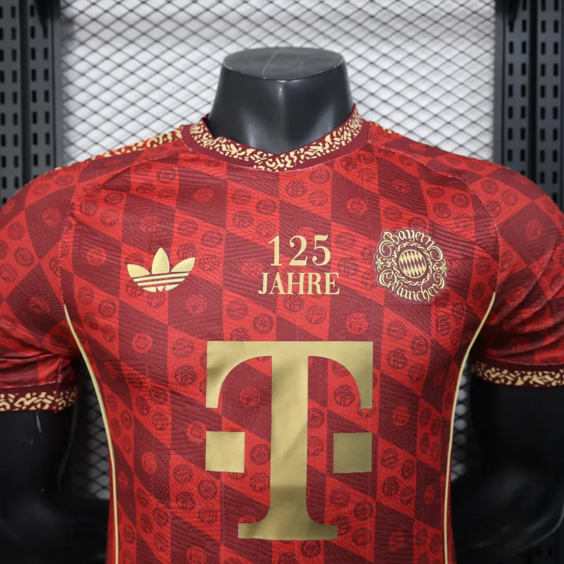 Bayern Monaco Maglia Giocatore Edizione di Anniversario 2025/26 - Rosso