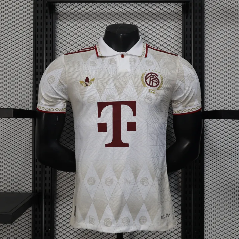 Bayern Munich 2025/26 Anniversary Edition Player Jersey - White