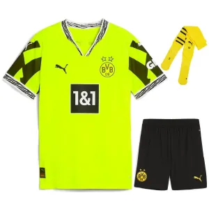 BVB Borussia Dortmund 2024/25 Kids Replica Kit - Neon
