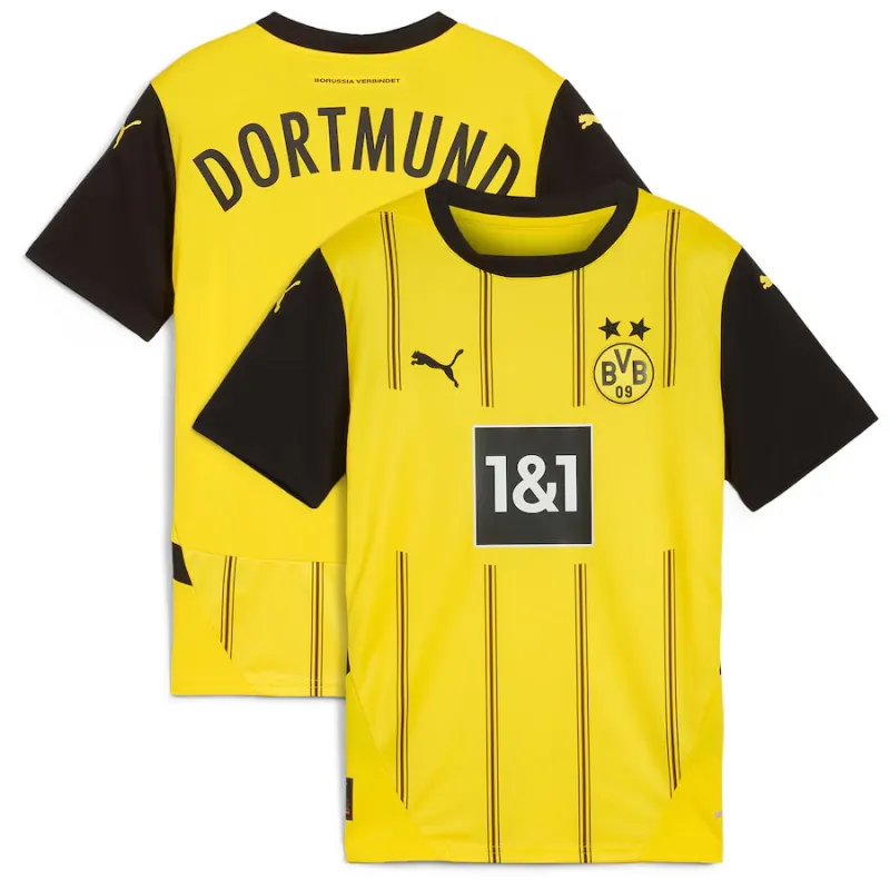 Borussia Dortmund 2024/25 Maillot Domicile Réplique Enfant - Jaune