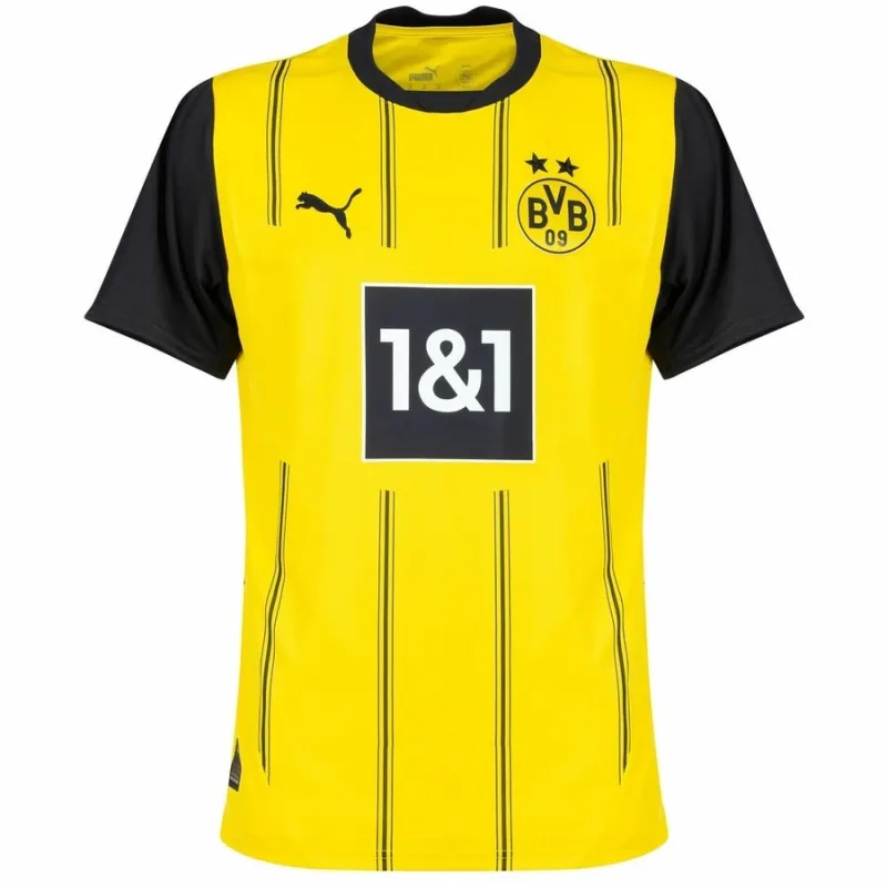 Kids' 2024/25 Borussia Dortmund Home Kit with Fullkrug - Fan Version (Yellow)