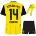 Kids' 2024/25 Borussia Dortmund Home Kit with Fullkrug - Fan Version (Yellow)