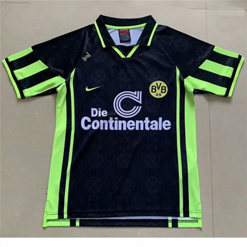 Borussia Dortmund 1996 away retro jersey, black