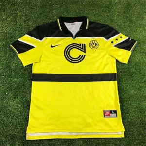 Borussia Dortmund maglia retro della Champions League 1997, gialla