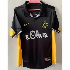 Borussia Dortmund maglia di trasferta retro 1998, nera