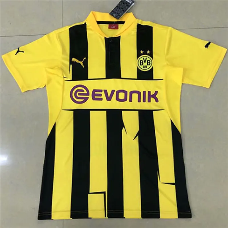 Borussia Dortmund 2012 - 13 home retro jersey, yellow
