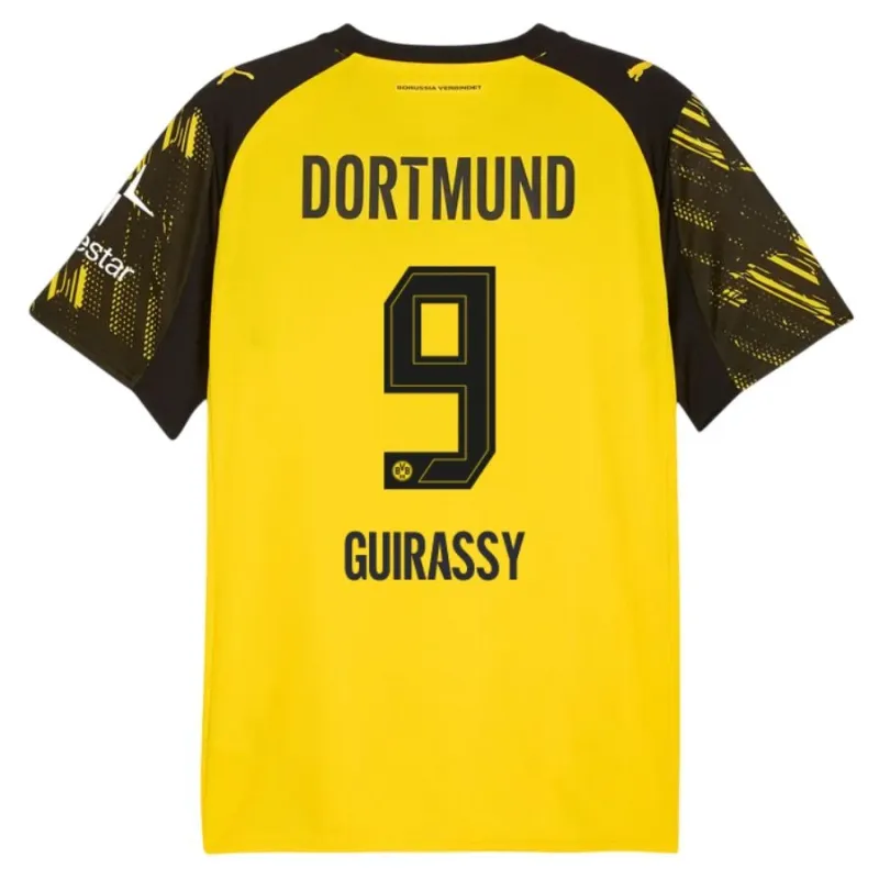 Dortmund GUIRASSY 2025/26 Home Jersey - Yellow