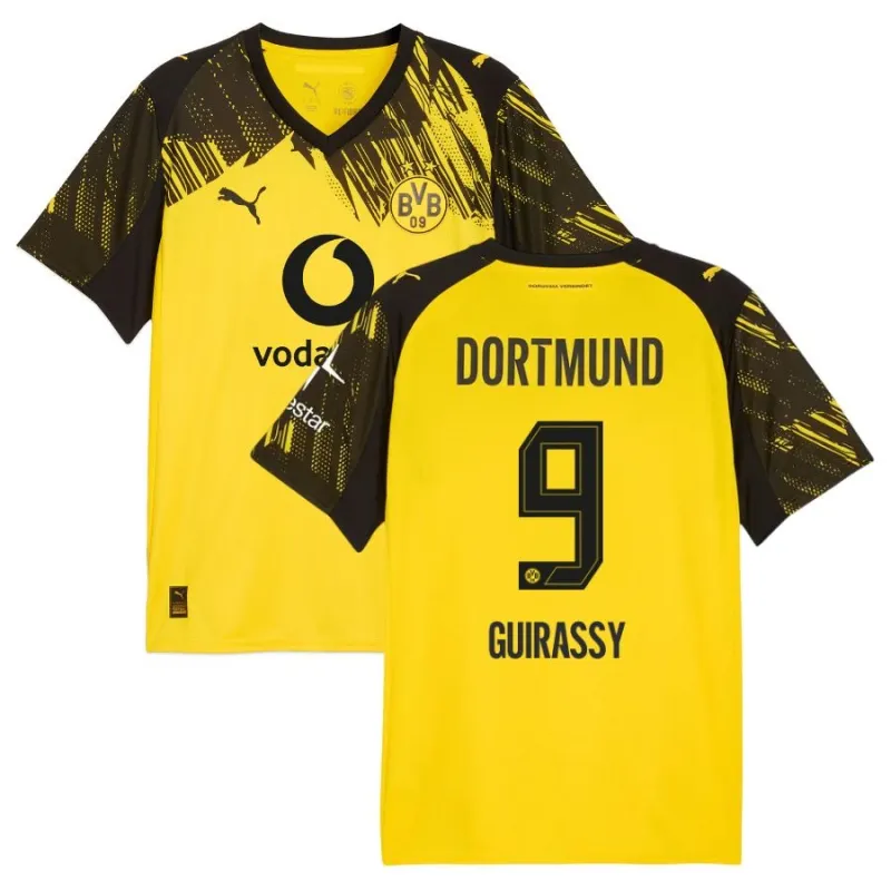 Dortmund GUIRASSY 2025/26 Home Jersey - Yellow