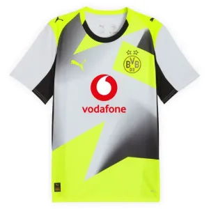 Dortmund 2025/26 Away Kids Kit - Grey/Green