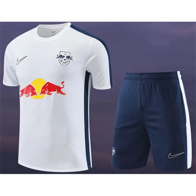 RB Leipzig 2024/25 maglia e shorts di allenamento di marca, bianco