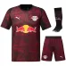 RB Leipzig 2025/26 Completo bambini maglia terza - Rossa