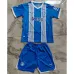 Deportivo Alavés Kinder Heimtrikot und Shorts 2024/25 - Blau