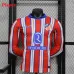 Maglia a maniche lunghe di Atlético Madrid 2024/25 casa - Rosso/Bianco