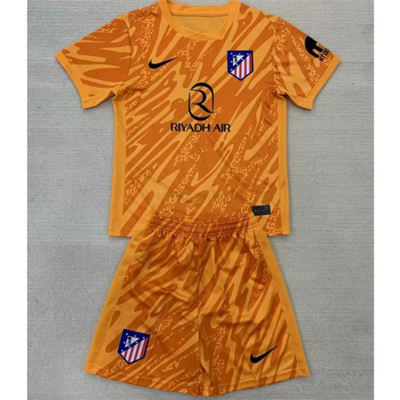 Atlético Madrid Kids' Goalkeeper Jersey and Shorts 2024/25 - Yellow