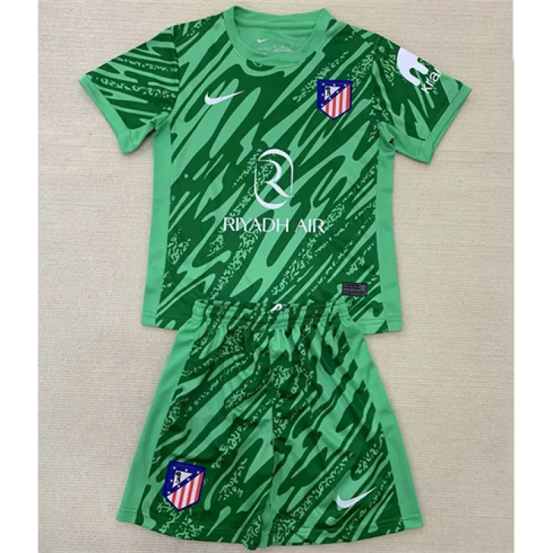 Atlético Madrid Kids' Goalkeeper Jersey and Shorts 2024/25 - Green