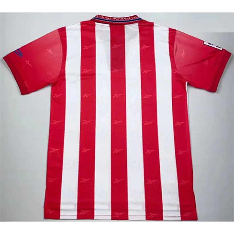 Maillot rétro d'Atletico Madrid 1998/99 domicile - Rouge/Blanc
