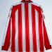 Maillot rétro à manches longues d'Atletico Madrid 1994/95 domicile - Rouge/Blanc