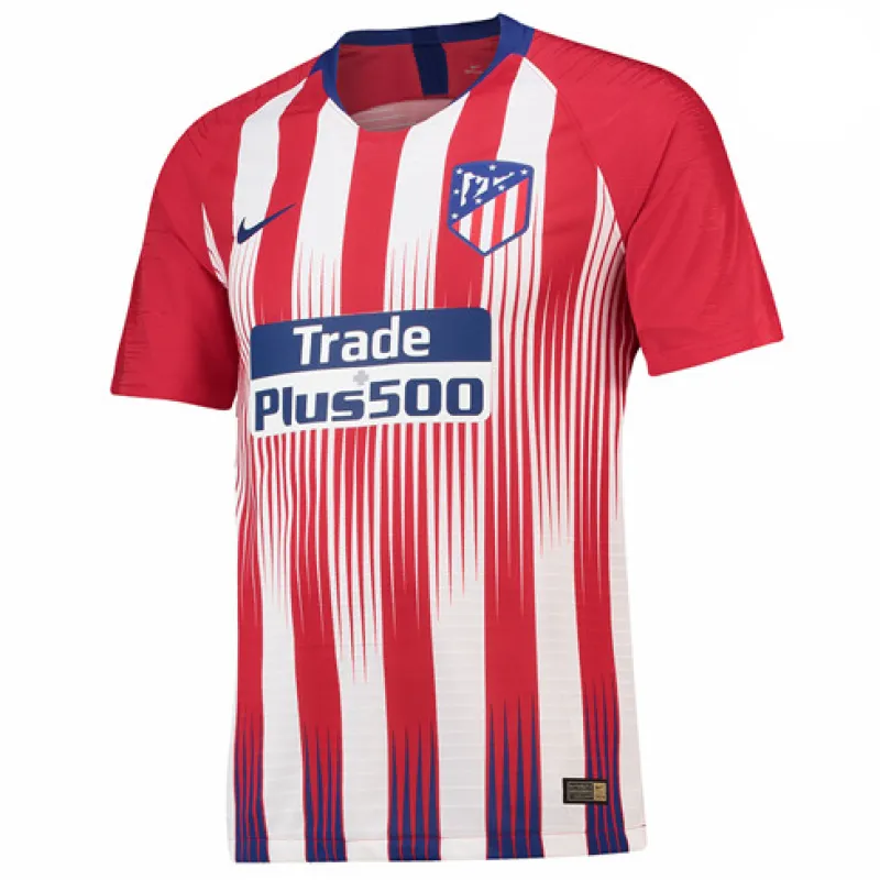 Maillot rétro à manches longues d'Atletico Madrid 2019 domicile - Rouge/Blanc