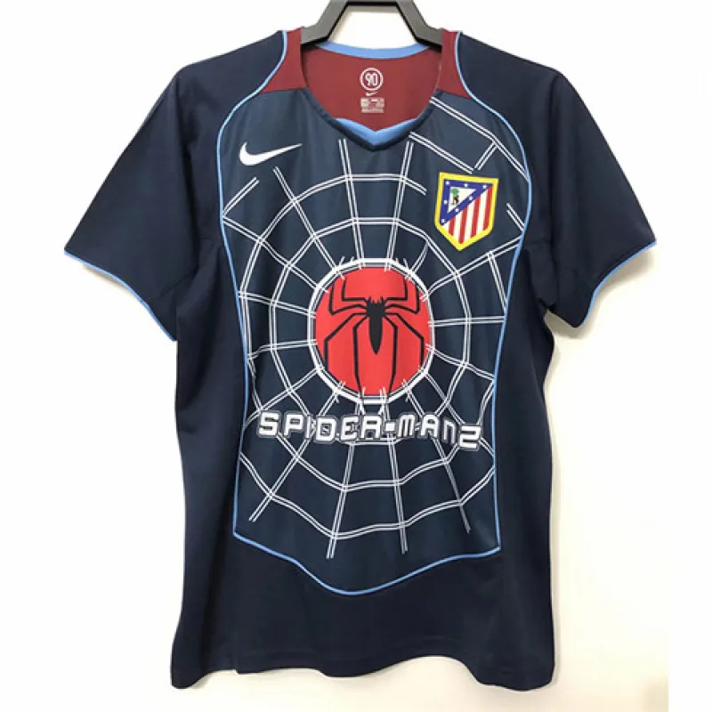 Atletico Madrid Retro Jersey 2004/05 Away - Blue