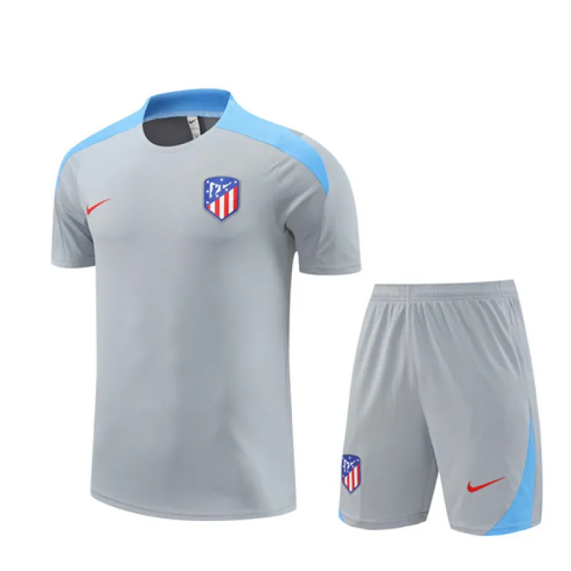 Maglietta di allenamento + shorts per bambini di Atletico Madrid 2024/25 - Grigio