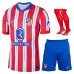 Atlético Madrid Kinder-Trikotsatz für die 2024/25 Heimspiele - Rot/Weiß