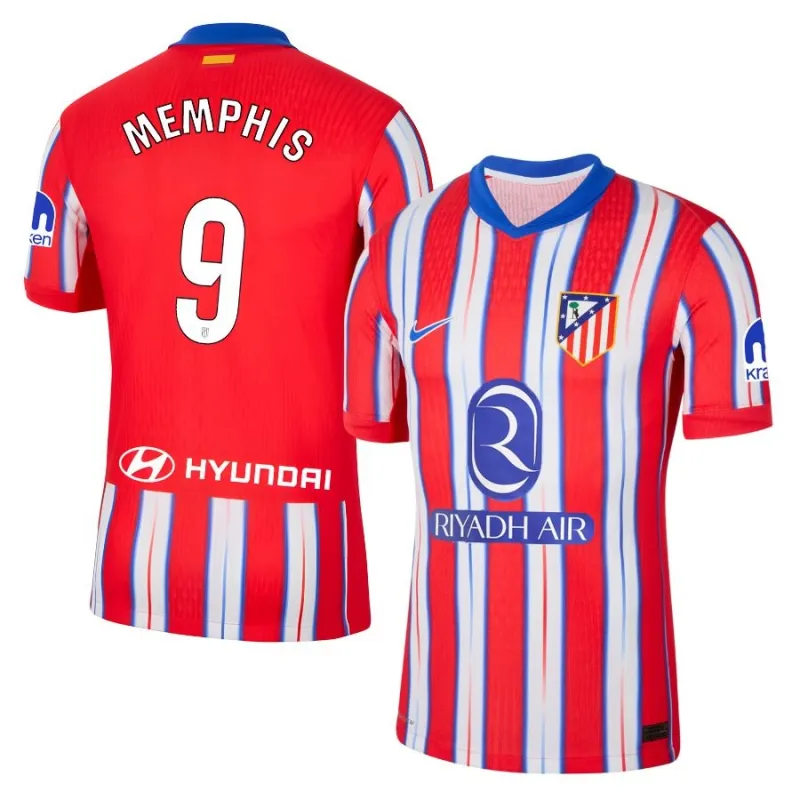 Maillot à domicile d'Atlético Madrid 2024/25 de MEMPHIS - Rouge/Blanc