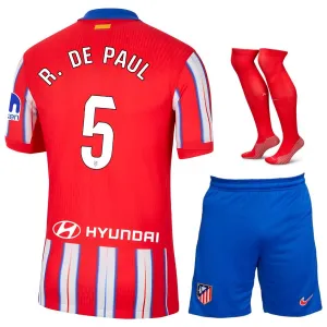 PAUL'S Atletico Madrid Kinder-Heim-Kit 2024/25 - Rot/Weiß