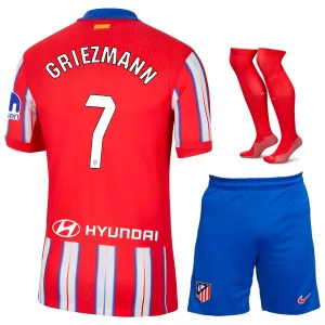 GRIEZMANN Atlético Madrid Kinder-Trikotsatz für die 2024/25 Heimspiele - Rot/Weiß